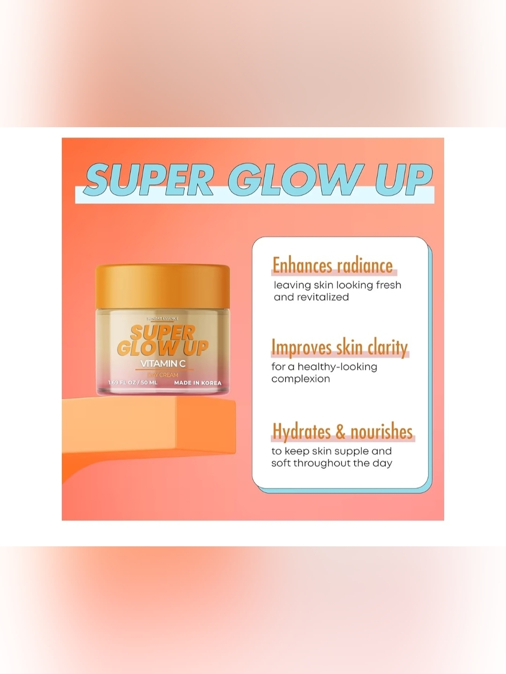 Sunday Essence Super Glow Up Vitamin C Day Cream - Picture 3 of 7